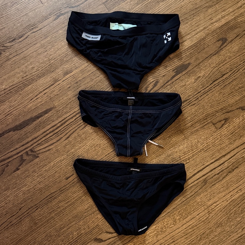 Off-White x 1, DSquared x 2 Swim Briefs (Men’s)